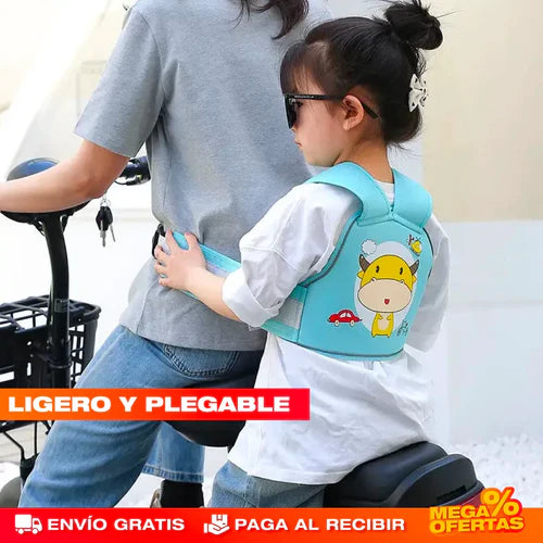 SafeRide™ CHALECO SOPORTE DE SEGURIDAD PARA NIÑOS - MOTO, BICICLETA Y MÁS