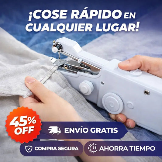 Cose Rápido Sin Complicaciones — Mini Máquina de Coser para Casa ¡Adiós a Costureras!
