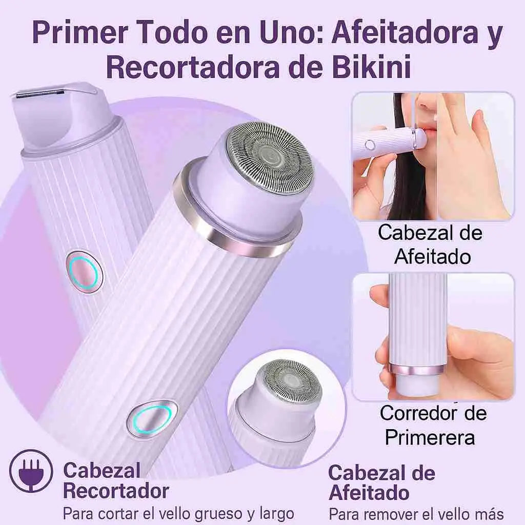 Depilación íntima sin irritación, cortes ni molestias 2en1