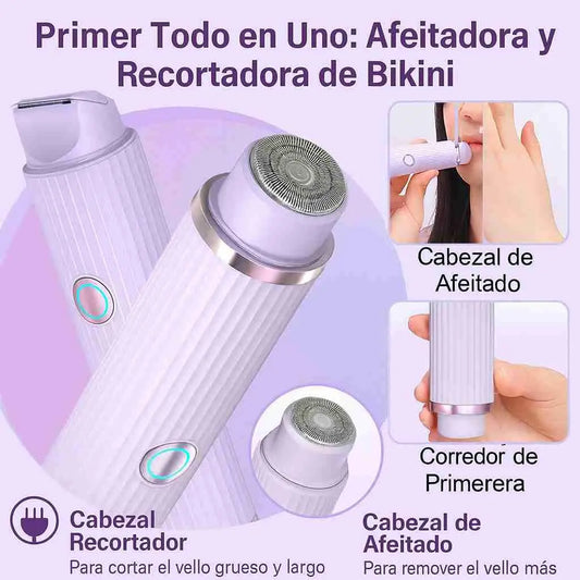 Depilación íntima sin irritación, cortes ni molestias 2en1