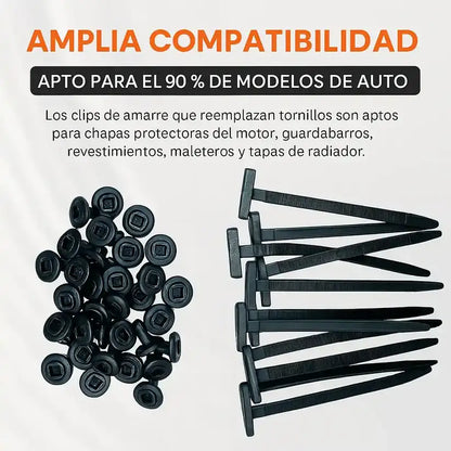 Pack Clips Universal de Fijación Automotriz PAGA 50 LLEVA 100