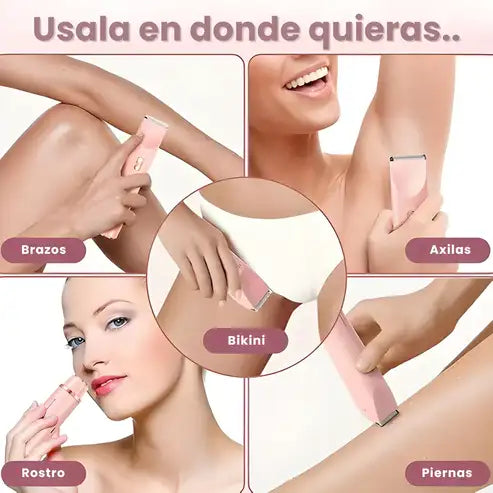 Depilación íntima sin irritación, cortes ni molestias 2en1