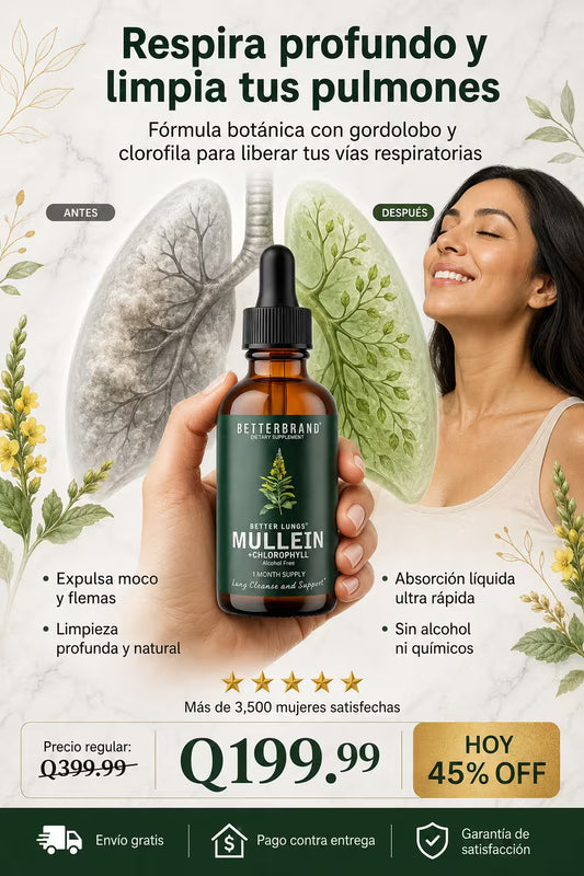 Mullein Detox Pulmonar Gotas Gordolobo