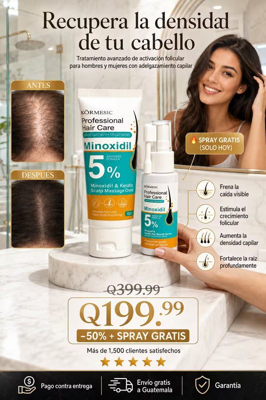 minoxidil crema y spray