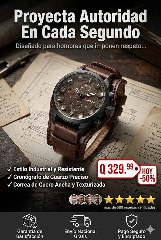 Reloj Curren 8225 Original Pulso Cuero