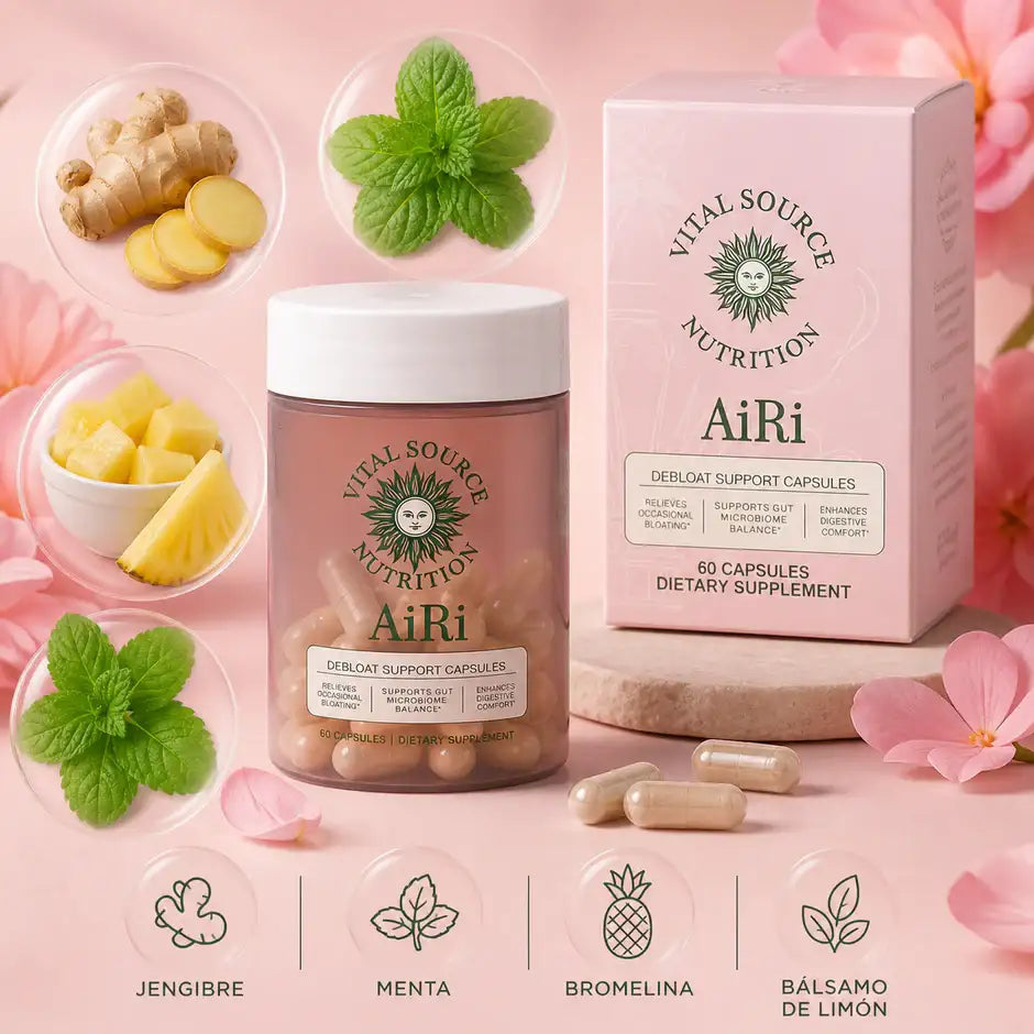 AiRi Debloat™ | Enzimas + Probióticos para una Digestión Ligera y Sin Inflamación