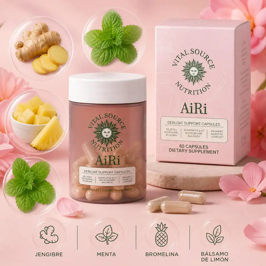 AiRi Debloat™ | Enzimas + Probióticos para una Digestión Ligera y Sin Inflamación