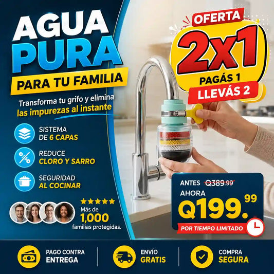 Filtro Para Grifo De 6 Capas Antisalpic 2x1