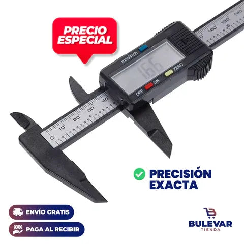 Mide Sin Errores ni Confusiones – Calibre Digital Electrónico Preciso + Envío Gratis