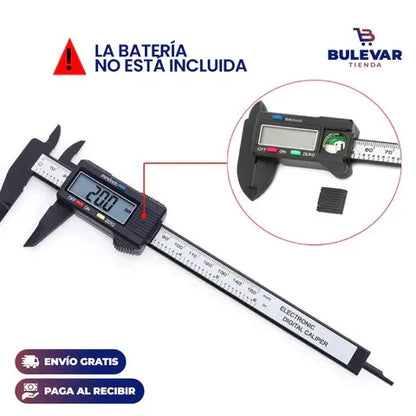 Mide Sin Errores ni Confusiones – Calibre Digital Electrónico Preciso + Envío Gratis