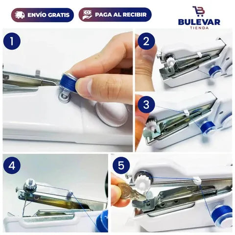 Cose Rápido Sin Complicaciones — Mini Máquina de Coser para Casa ¡Adiós a Costureras!