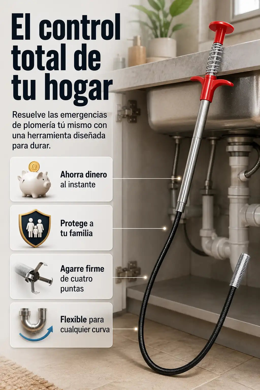 Pinza Destapa Caño 3