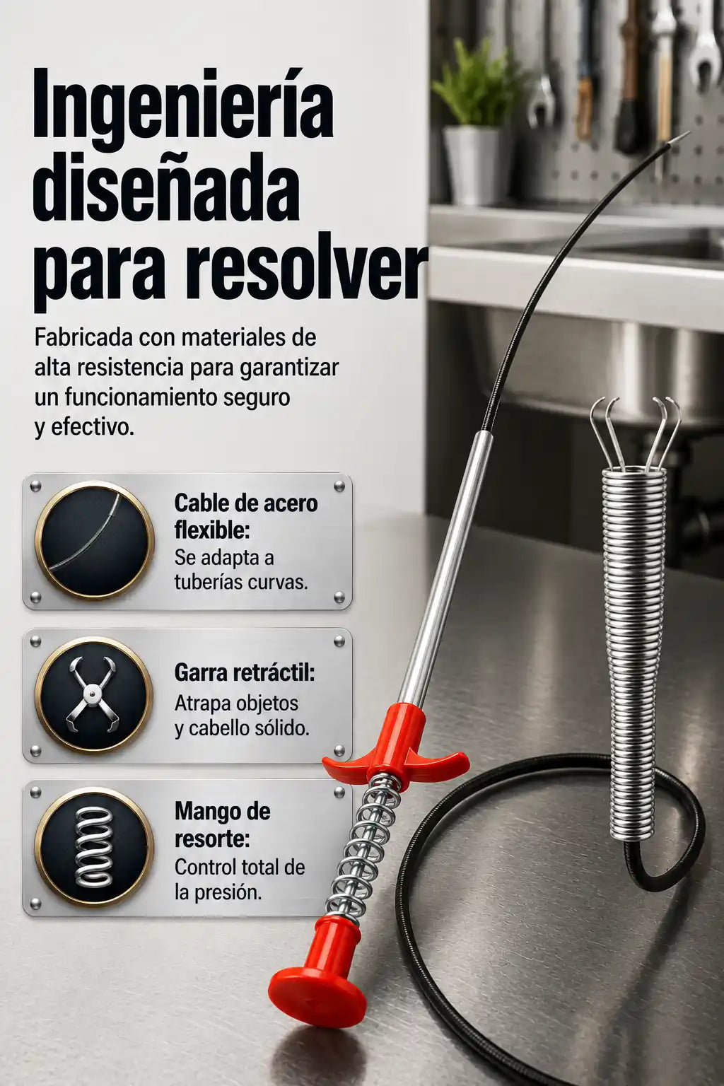 Pinza Destapa Caño 4