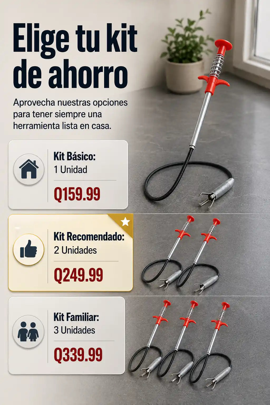 Pinza Destapa Caño 7