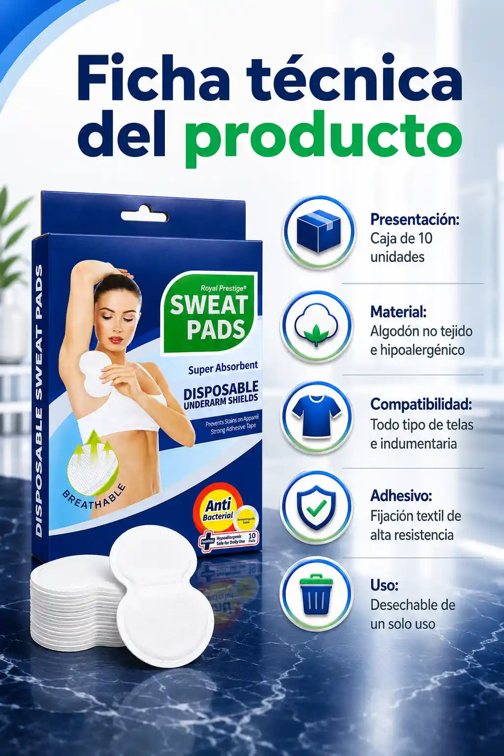 Protector Absorbente Axila 6